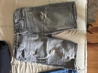 2 Pantalones Vaqueros Cortos Desgastados