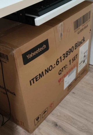 Sillón Ergonómico Oficina Yaheetech Negro