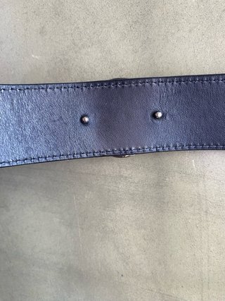 Cinturón Versace Negro Hebilla Medusa Plata