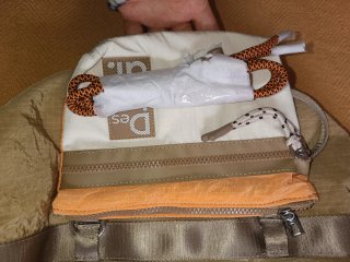 Bolso Desigual Voyager Beige y Naranja