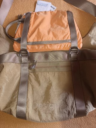 Bolso Desigual Voyager Beige y Naranja