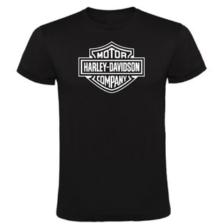 CAMISETA TIPO HARLEY DAVIDSON NEGRA ALGODON