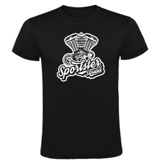 CAMISETA TIPO HARLEY DAVIDSON NEGRA ALGODON