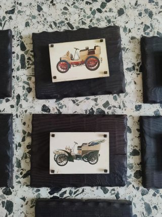 7 Cuadros Decorativos Coches Antiguos