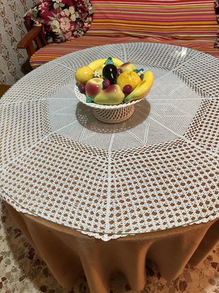 Mesa camilla 105cm con tapa de cristal
