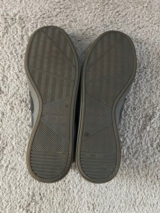 Zapatillas Massimo Dutti Piel y Ante Negro