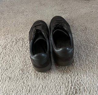 Zapatillas Massimo Dutti Piel y Ante Negro
