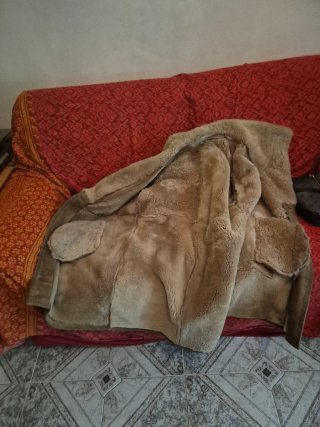 Montone vintage marrone anni '70