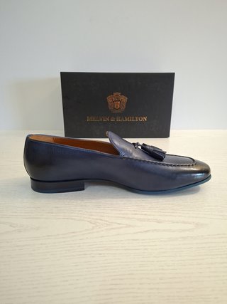 Melvin & Hamilton Tassel Loafers Azul Marino