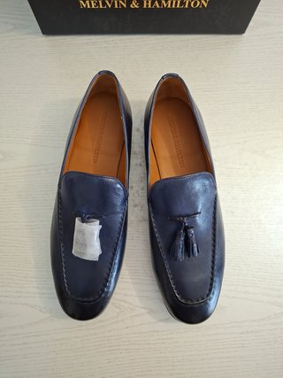 Melvin & Hamilton Tassel Loafers Azul Marino