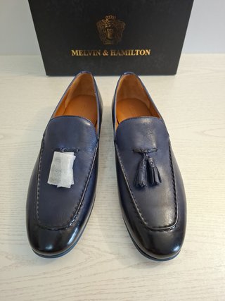 Melvin & Hamilton Tassel Loafers Azul Marino