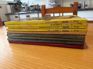 Las aventuras de TINTIN - lote 6 libros