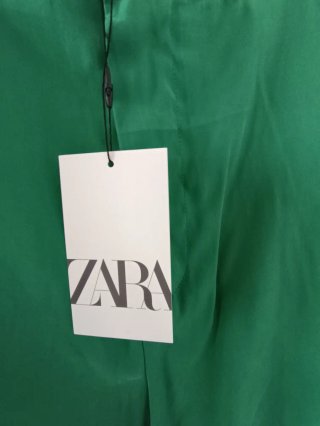 Pantalones anchos Zara verdes