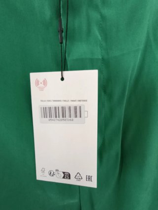 Pantalones anchos Zara verdes