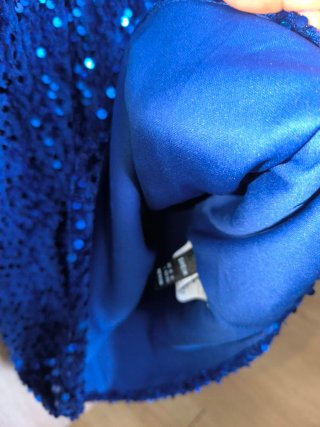Vestido azul lentejuelas para eventos