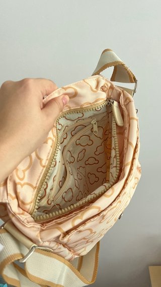 Bolso bandolera ositos beige