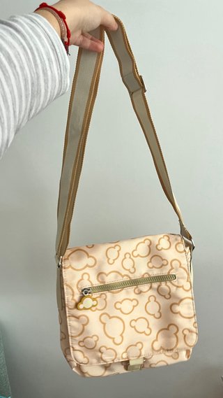 Bolso bandolera ositos beige