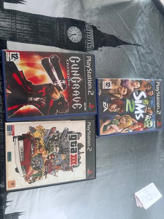 Confezione 3 Giochi PS2: Gungrave, Sims 2, GTA III