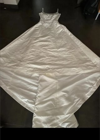 Vestido de Novia Blanco con Bordado