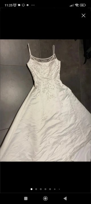 Vestido de Novia Blanco con Bordado