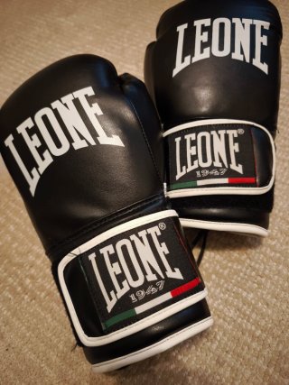 Guantes Boxeo Leone 10oz Negros