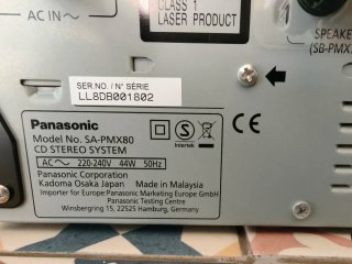 Sistema CD Panasonic SA-PMX80