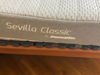 CAMA CON SOMIER + COLCHÓN DE 135 CM
