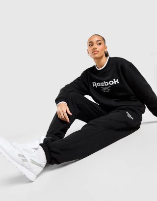Chándal Reebok negro y blanco Sudadera y pantalón