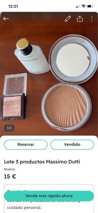 Lote 3 productos Massimo Dutti
