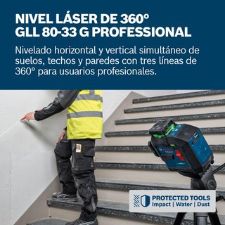 Bosch nivel láser verde precisión robusto