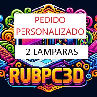Pedido personalizado 2 lámparas