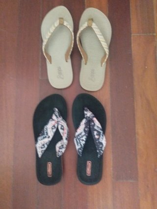 2 pares chanclas sin estrenar treinta y siete ocho