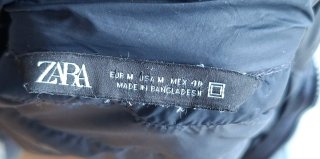 Chaqueta acolchada Zara Negra