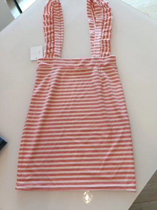 Costume intero + copricostume a righe