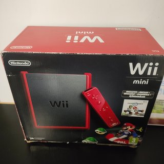 Nintendo Wii Mini Rosso con due controller e gioch