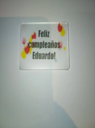 Imán  Feliz Cumpleaños 5x5 cm