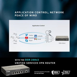 D-Link router profesional firewall vpn avanzado