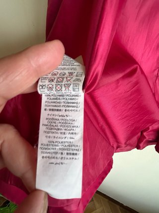 Gabardina Mango Fucsia Ligera Talla XS