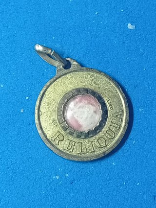 Medaglietta Votiva S. Luigi Orione con Reliquia