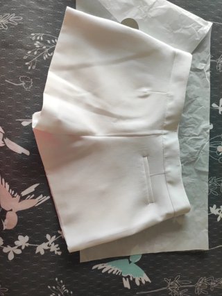 Falda pantalón Zara blanca