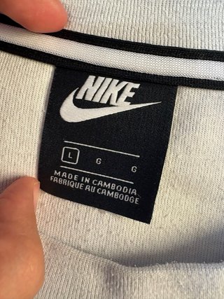 Felpa Nike Taglia L Grigia