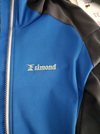Chubasquero Simond Mujer Talla XS Azul/Gris.
