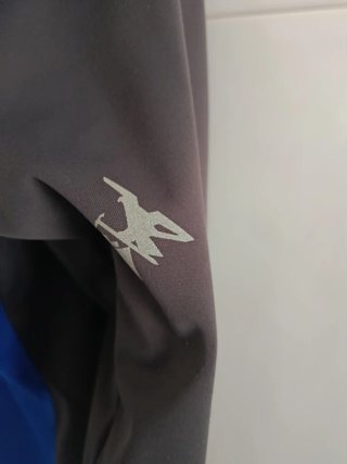 Chubasquero Simond Mujer Talla XS Azul/Gris.
