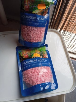 2 bolsas de Grava para acuarios Marina Rosa