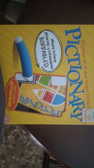 Pictionary Juego de Mesa con Pizarras Borrables