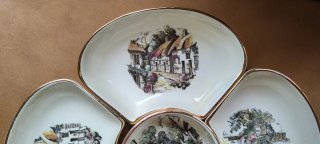 Antipastiera ceramica Crown Devon Fielding's