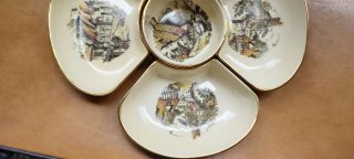 Antipastiera ceramica Crown Devon Fielding's