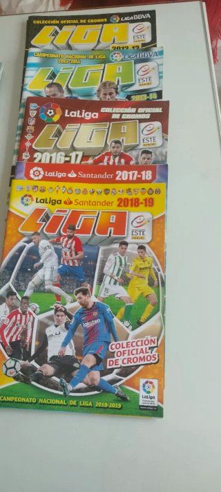 Álbumes cromos LaLiga 2012-2019