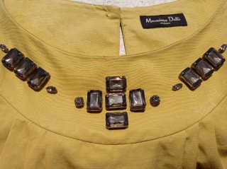 Vestido amarillo Massimo Dutti Talla M
