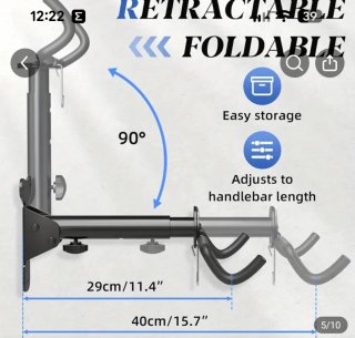 Soporte de pared para bicicleta